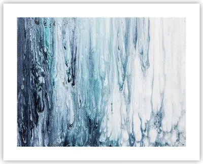 Produktbild von Poster - Poster ohne Rahmen - Abstraktion Prellung Blau - 50x40 cm - Wand Bild - Wanddeko - Wandbilder - Kunstposter - Wandposter - Bilder - Kunstdruck - Wanddekoration - Wandbild - P2XAA50x40-4380