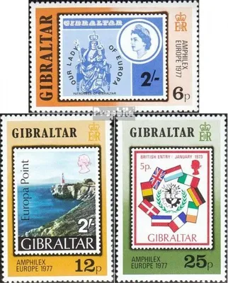 Produktbild von Briefmarken Gibraltar 1977 Mi 364-366 (kompl.Ausg.) postfrisch AMPHILEX