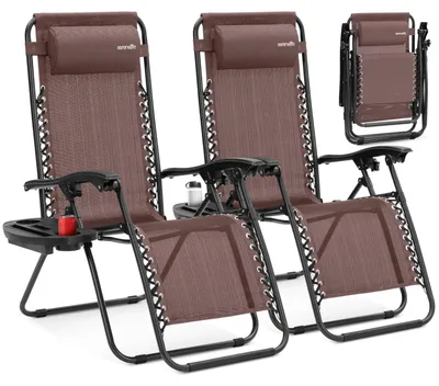 Productafbeelding van Loungestoel - Verstelbaar - Staal - Set van 2 - 120 kg