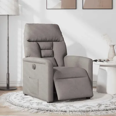 Produktbild von vidaXL Relaxsessel Elektrisch Taupe Stoff