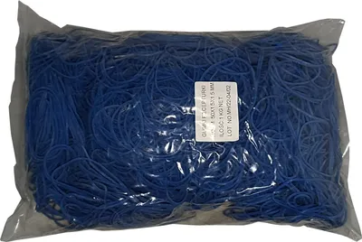 Produktbild von 1 Kg Gummiringe Gummibänder blau 50 mm Ø 1,5 x 1,5 mm breit