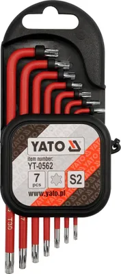 Obrázok produktu pre Sada kľúčov TORX s otvorom 7 ks