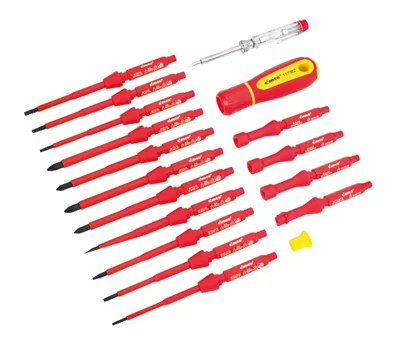 Produktbild von CIMCO VDE-Schraubendreher 117862 Wechselklingen-Set, 18tlg