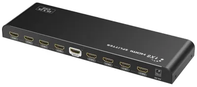 Obrázok produktu pre PremiumCord HDMI 2.0 splitter 1-8 porty, 4K x 2K/60Hz, FULL HD, 3D, čierny