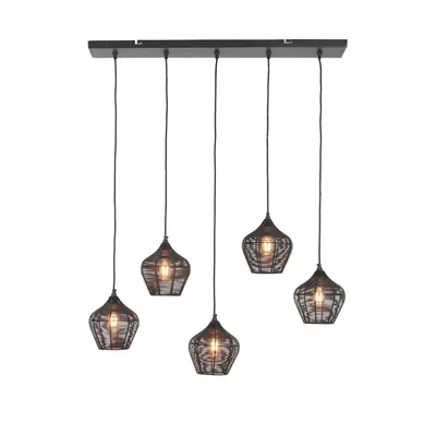 Immagine prodotto di Light & Living - lampada a sospensione - Alvaro - nero - metallo - lampada a filo - E27 - 2956812