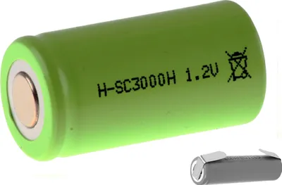 Produktbild von Mexcel Akku Sub-C 1,2V / 3000mAh NS3000SCHT Hochtemperatur NiMh Lötfahne U