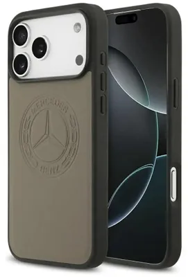 Obrázok produktu pre Puzdro MagSafe s retro logom Mercedes pre iPhone 17 Pro Max - béžové