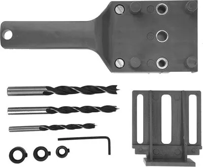 Produktbild von Präzisionsbohrlochfinder-Set für Holzbearbeitung, 8-teilig, selbstzentrierend