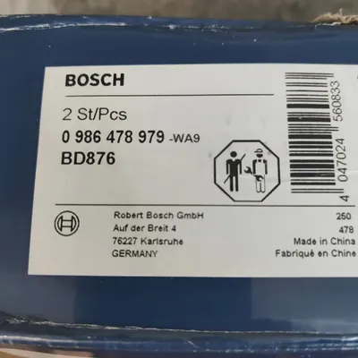 Produktbild von Bosch | 1x Bremsscheibe Belüftet Ø 283 Mm Vorne (0 986 478 979) Bremsscheiben (Set0 986 478 979)