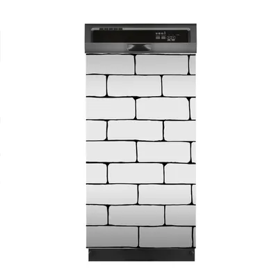 Produktbild von Aufkleber sticker 45x80 cm Dekorative folie Spülmaschine - weißer Backstein Ziegel