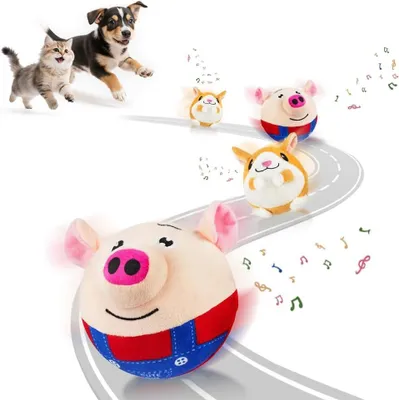 Produktbild von Interaktive Hundespielball, Selbstbewegendes Spielzeug, Waschbar, Wiederaufladbar, mit 2 Ballhüllen