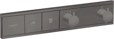 Zdjęcie produktu dla HG Fertigset Thermostat RainSelect für 2 Verbraucher brushed black