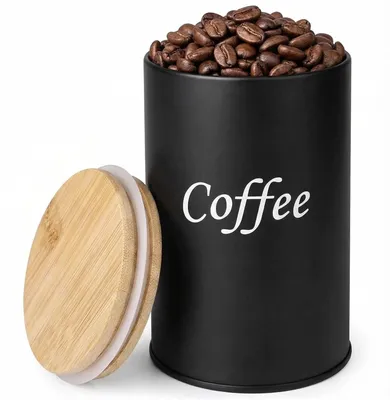 Luftdichte Kaffeedose 500 ml schwarz