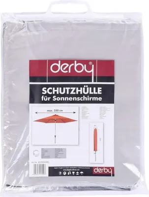 Produktbild von Schirmhülle - 45 x 220 cm - Grau - Polyester - mit Bindekordel - mit Reißverschluss
