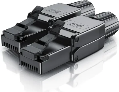 Produktbild von Primewire 2x Netzwerkstecker RJ45 CAT 6 CAT 7 CAT 8, geschirmt 40 GBit/s 2000 MHz Ethernet, Werkzeuglos, Crimpstecker Steckverbinder für Netzwerkkabel