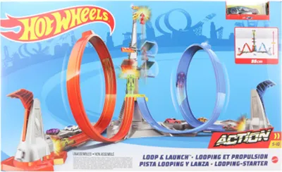 Produktbild von Hot Wheels Action Looping Track Set für Kinder von 5-10Jahren, Rennauto- & Schienen-Set, 5 Jahr(e), Kunststoff, Mehrfarbig