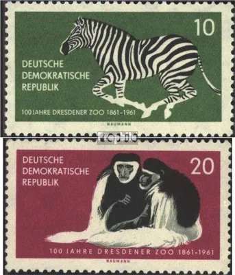 Produktbild von Briefmarken DDR 1961 Mi 825-826 (kompl.Ausgabe) gestempelt 100 Jahre Dresdener Zoo