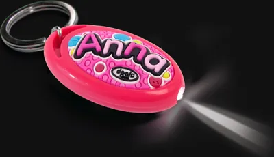 Produktbild von Kinder Taschenlampe Schlüsselanhänger für  Mädchen Name Lia