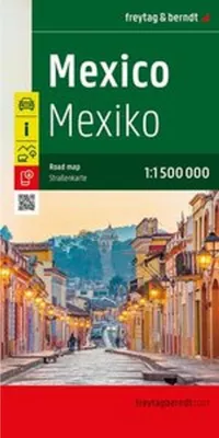Image de Mexique, carte routière, 1:1.500.000, freytag & berndt