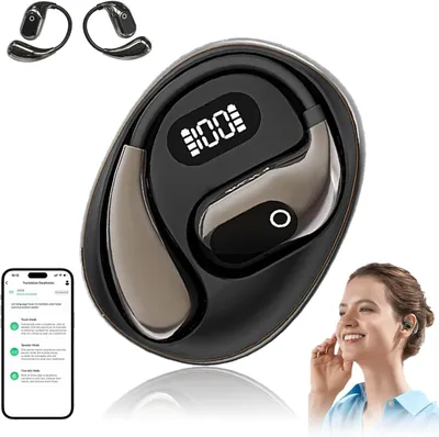 Produktbild von mit KI-Übersetzungsfunktion,Sprachübersetzungs mit Unterstützung für 138Sprachen, Offener Luftübersetzer,Openair 5 OWS-Übersetzungs-Bluetooth-Ohrhörer