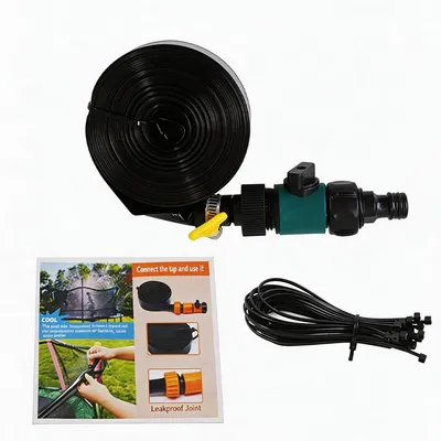 Produktbild von Trampolin Wassersprinkler 12m Garten, Kühlung bis zu 25°C, Outdoor Wasserspiel für Kinder, einfache Montage am Sicherheitsnetz