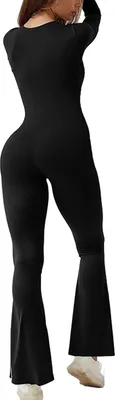 Produktbild von Jumpsuits für Damen, quadratischer Ausschnitt, weites Bein, volle Länge, Spielanzug
