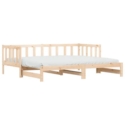 Produktbild von Tagesbett Ausziehbar 90x190 cm Massivholz Kiefer