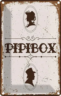 Produktbild von vianmo Blechschild 18x12 cm Pipibox