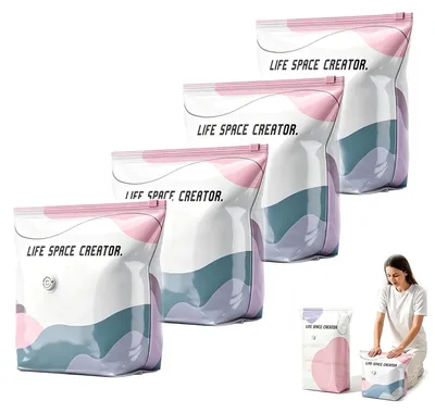 Imagen del producto de Omgoods - Bolsas de vacío herméticas para ropa, juego de 4 unidades