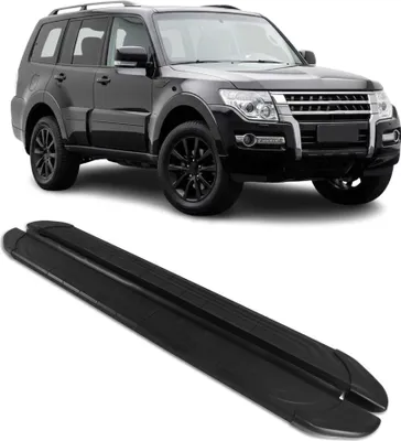 Image de Marchepieds Latéraux pédale pour Mitsubishi Pajero V80 2007-2024 2Pcs Alu Noir