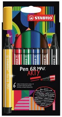 Immagine prodotto di STABILO pennarello Penna 68 MAX 768/06-21 1+5mm assortito 6 pezzi.