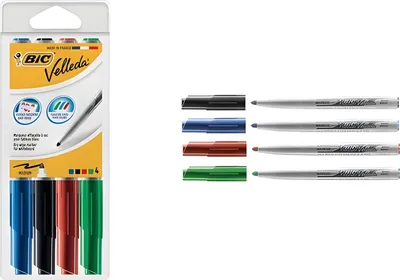 Image de BIC Whiteboard-Marker Velleda 1741, Rundspitze, 4er Etui