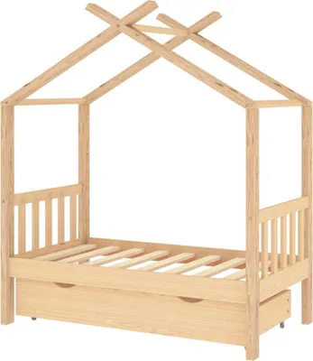 Obrázek produktu pro vidaXL Dětská postýlka se zásuvkou z borovicového masivu 70x140 cm