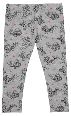 Produktbild von Paw Patrol Leggings für Kinder 3/4 Hose Mädchenhose Sporthose Grau 98-104