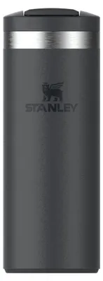 Produktbild von Stanley Transit Fliptop Mug, Schwarz, Edelstahl, Edelstahl, Silikon, Kaffee, Saft, Tee, 4 h