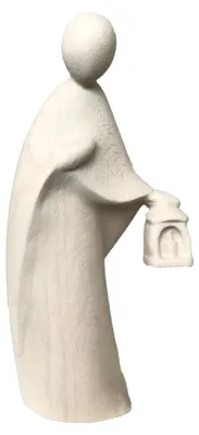 Heiliger Josef Holzfigur 12 cm, Naturholz, Krippenfigur