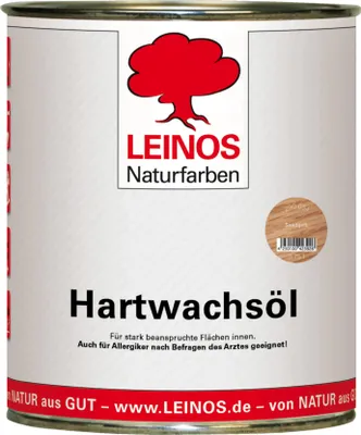 Produktbild von LEINOS Hartwachsöl Sandgelb 0,75 l – Hartwachsöl innen, für Böden & Möbel