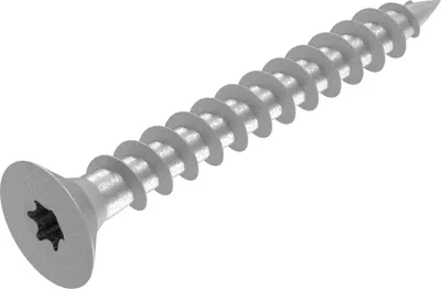 Immagine prodotto di SECCARO Vite per pannelli truciolari 6 x 50 mm, acciaio inox V2A VA A2, vite per legno con filettatura intera, TX / esalobata, 100 pezzi