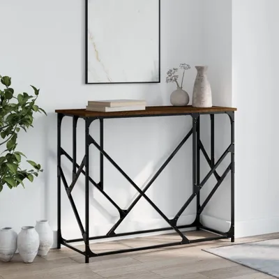 Produktbild von "SALE 2026"Konsolentisch - modernes Design - Flurtisch/Beistelltisch - Braun Eichen-Optik 100x40x80cm Holzwerkstoff DE356189 - Konsolentische