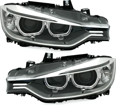 Produktbild von TYC Angel Eyes Scheinwerfer Set für 3er BMW F30 / F31 Limo Touring Xenon