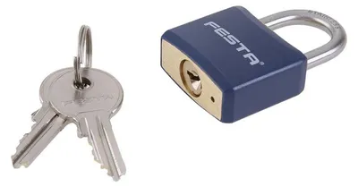 Obrázek produktu pro Zámek visací FESTA mosaz poplastovaný 30mm 23310