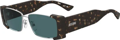Image de Moschino MOS206/S HAVANA SILVER/BLUE 57/14/145 Lunettes de soleil pour femmes