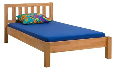 Produktbild von Bett Holzbett 100x200 Massivholzbett Kernbuche geölt #4534