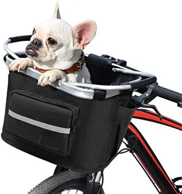 Produktbild von Gratyfied – Fahrradkorb für Hunde – Bicycle Basket Dog – Fahrradkorb für Hunde – Dog Basket Bicycle – Fahrradkorb für Hunde vorne – Bicycle Basket with Dog in Front