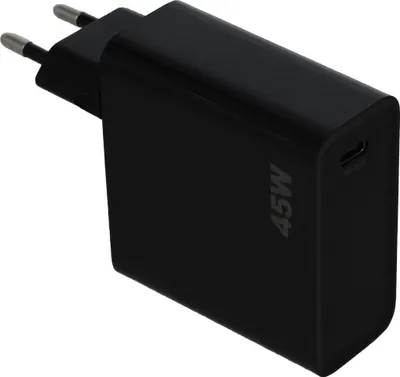 Produktbild von Hakai 45W Super-Schnell-Ladegerät für Samsung Galaxy A3 (2017), A5 (2017) 3A Netzteil 3000mAh schwarz Typ-C Adapter Quick-Charge Travel-Charger + Hakai Pad