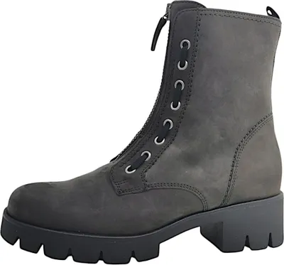 Image de Chaussures pour femmes Gabor : bottines à fermeture éclair, gris, pour les loisirs, pointure : 38 (EUR) | 5 (UK)