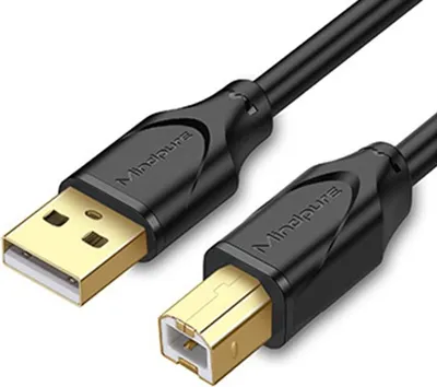 Produktbild von INF USB 2.0 Druckerkabel, Vergoldet, PVC+Sauerstofffreies Kupfer, für Drucker 1,5 Mio.