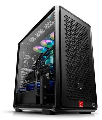 Productafbeelding van LYNX Challenger, uitgerust met een Ryzen 7 7800X3D processor, 32 GB RAM, een 2 TB SSD NVMe opslag, een RTX 5080 grafische kaart met 16 G en Windows 11 Home