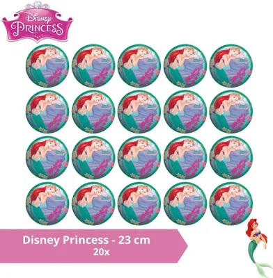 Immagine prodotto di Palla - confezione economica - Principessa Disney - 23 cm - 20 pezzi