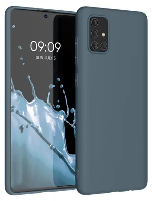 Produktbild von kwmobile Handyhülle für Samsung Galaxy A71 Hülle - TPU Case - Kabelloses Laden - Schutzhülle Cover in Dunkler Schiefer